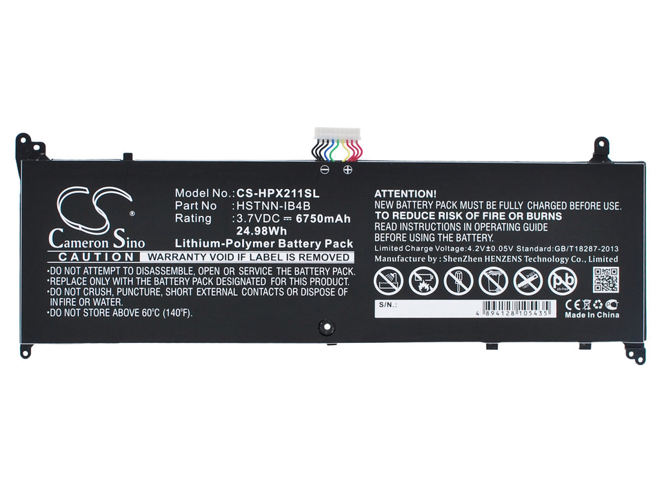 CS-HPX211SL : Battery for HP Envy X2 11, TPN-104, 11-G012NR and others - Replaces HP HSTNN-IB4B, DW02XL, HSTNN-DB4B and others