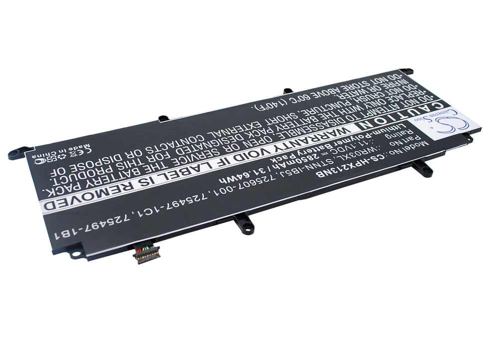 CS-HPX213NB : Battery for HP Split X2 13-M000, TPN-Q133, Split 13-M114TU X2 and others - Replaces HP WR03XL, STNN-IB5J, 725607-001 and others