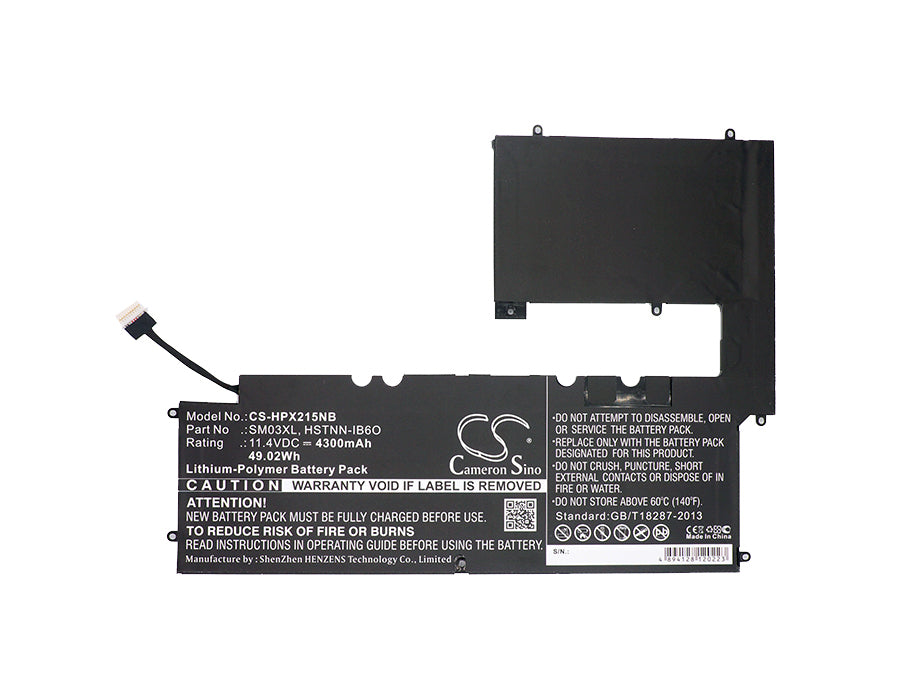 CS-HPX215NB : Battery for HP Envy X2 15, Envy X2 15-C001, Envy X2 15-C000NG and others - Replaces HP SM03XL, 767069-005, HSTNN-IB6O and others