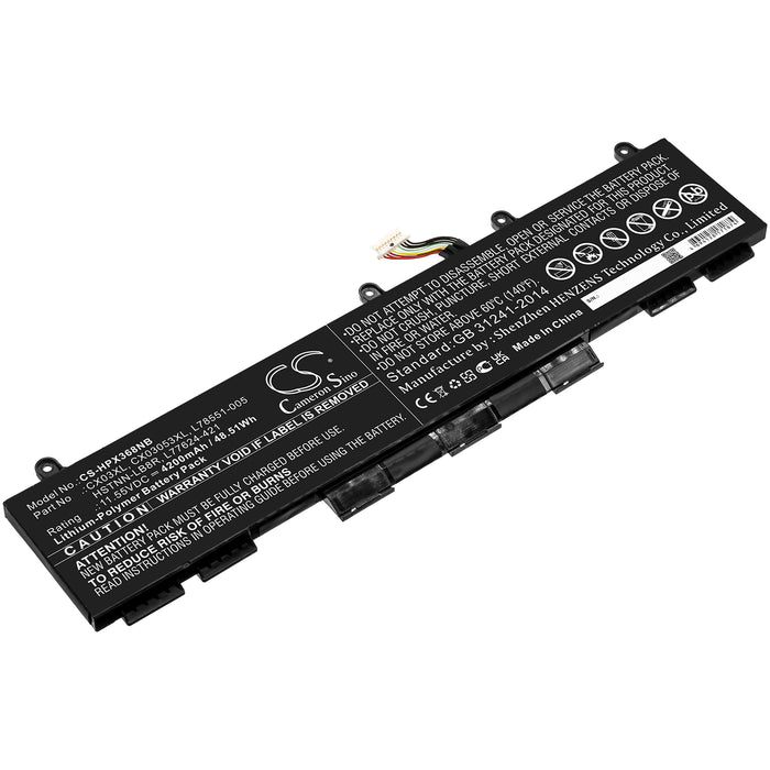 CS-HPX368NB : Battery for HP EliteBook X360 830 G7, EliteBook 855 G7, EliteBook X360 830 G8 - Replaces HP CX03XL, CX03053XL, HSTNN-LB8R and others