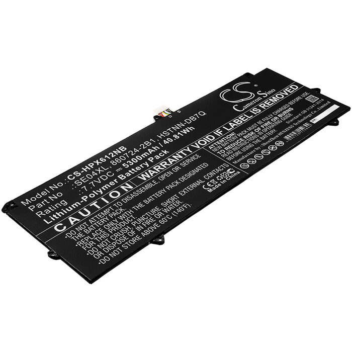 CS-HPX612NB : Battery for HP Pro X2 612 G2 (1LA51UT), Pro X2 612 G2 (1FX32LT), Pro X2 612 G2 (L5H64EA) and others - Replaces HP SE04XL, 860708-855, 860724-2B1 and others