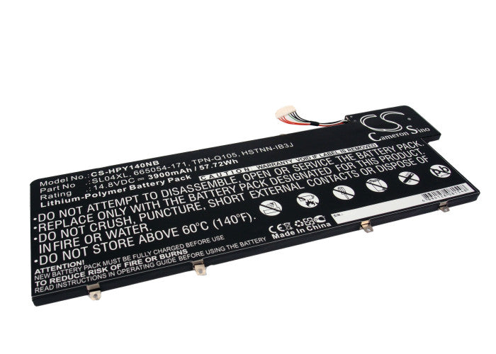 CS-HPY140NB : Battery for HP ENVY 14-3001TU, ENVY 14-3002TU, ENVY 14-3003TU and others - Replaces HP SL04XL, 665054-171, TPN-Q105 and others