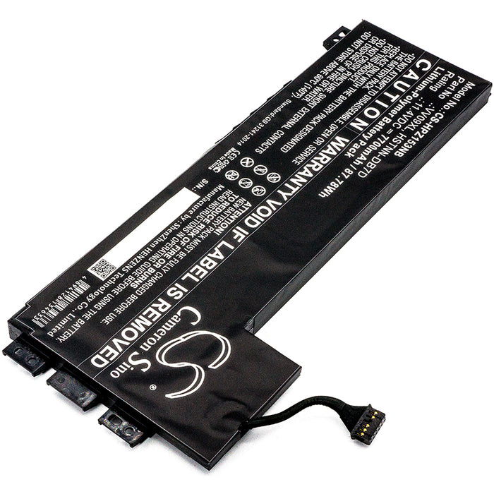 CS-HPZ153NB : Battery for HP ZBook 15 G3, ZBook 17 G3, ZBook 15 G4 (1RR24ES) and others - Replaces HP HSTNN-DB7D, VV09XL, 808398-2C1 and others