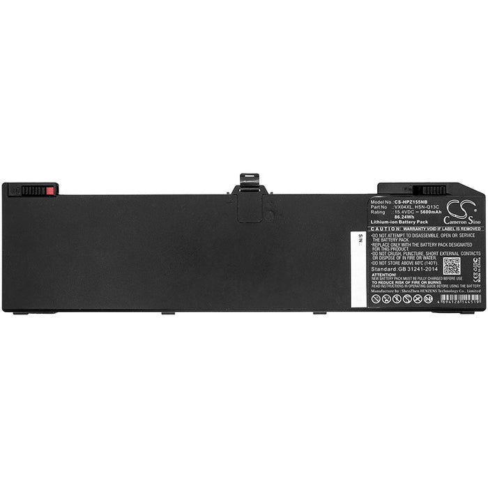 CS-HPZ155NB : Battery for HP Zbook 15 G5, ZBook 15 G5 2YX00AV, ZBook 15 G5 3AX02AV and others - Replaces HP 4ME79AA, HSN-Q13C, HSNQ13C and others