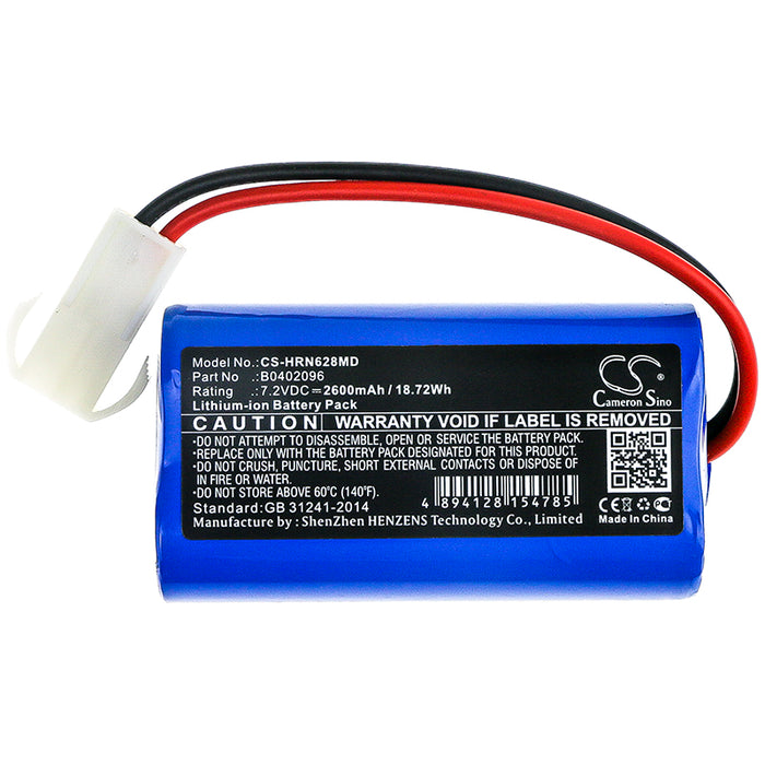 CS-HRN628MD : Battery for Horron ORON628G, ORON-628G - Replaces Horron B0402096