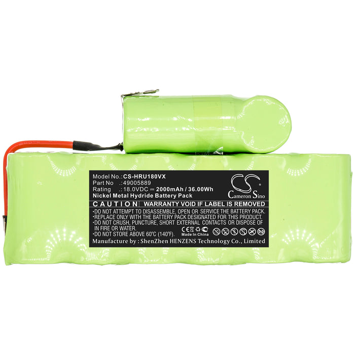 CS-HRU180VX : Battery for Hoover SU180, SU180B8, SU180T2 and others - Replaces Hoover 49005889, AGO49005889, AW8037738