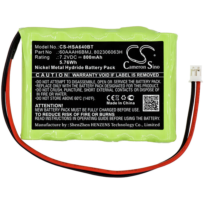 CS-HSA640BT : Battery for Yale HSA6400 Premium Alarm Control Panel, HSA6410 Panels, Easy Fit and others - Replaces Yale 60AAAH6BMJ, 802306063H