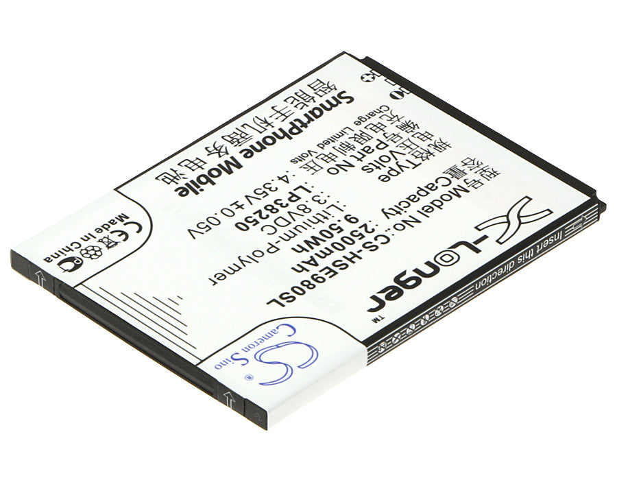 CS-HSE980SL : Battery for Hisense Mira II, T978, EG980 and others - Replaces Hisense LP38250