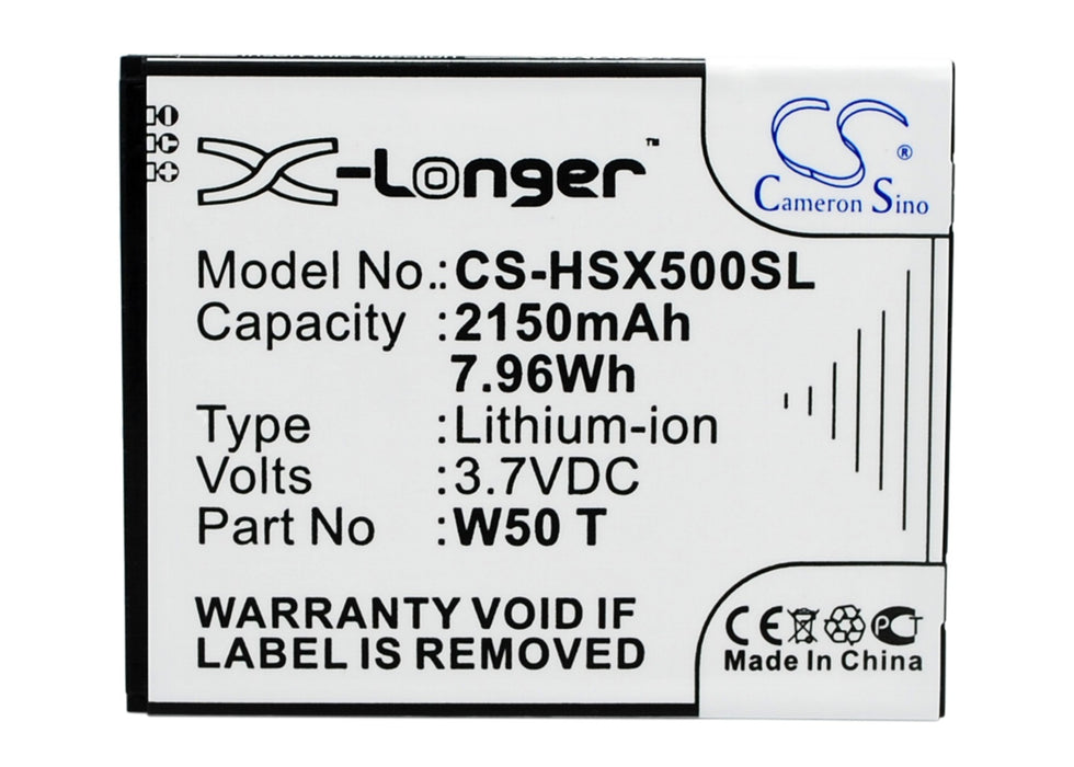 CS-HSX500SL : Battery for Hasee 3S - Replaces ZOPO BT78H