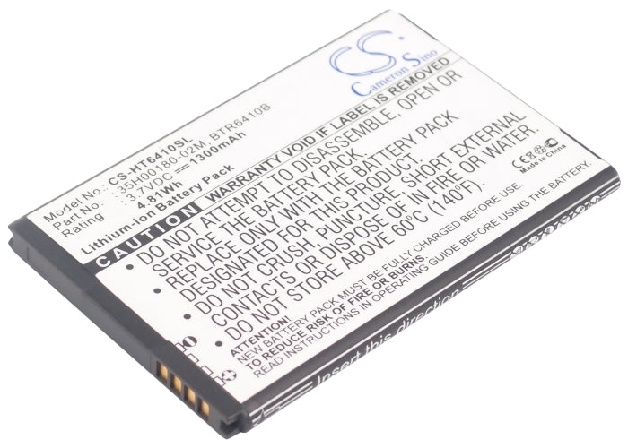 CS-HT6410SL : Battery for HTC ADR6410, ADR6410L, ADR6410LVW and others - Replaces HTC 35H00180-02M, BTR6410B, 35H00184-01M and others