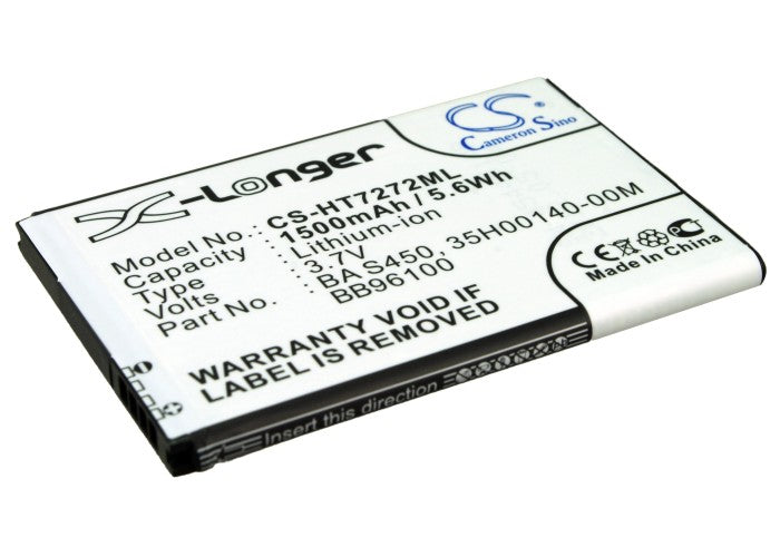 CS-HT7272ML : Battery for T-Mobile G2 - Replaces T-Mobile BA S450, 35H00140-00M, 35H00140-01M