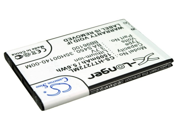 CS-HT7272ML : Battery for T-Mobile G2 - Replaces T-Mobile BA S450, 35H00140-00M, 35H00140-01M