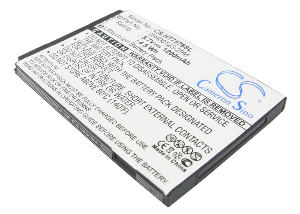 CS-HT7576SL : Battery for HTC 7 Pro, T7576 - Replaces HTC 35H00123-29M, BA S550