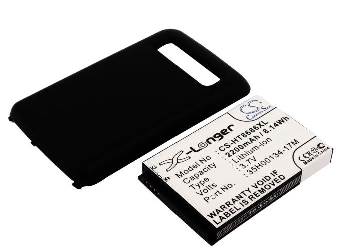 CS-HT8686XL : Battery for HTC 7 Trophy, Spark, T8686 - Replaces HTC 35H00134-17M