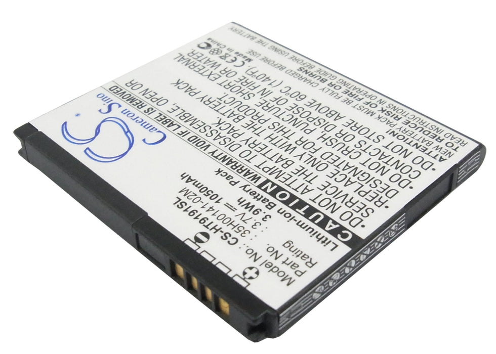 CS-HT9191SL : Battery for T-Mobile myTouch HD, PD98120 - Replaces T-Mobile BD26100, 35H00141-03M, BA S470 and others