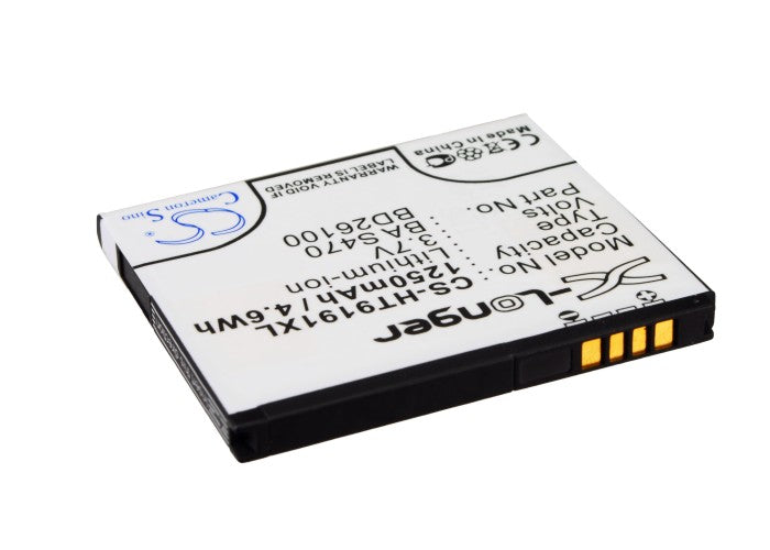 CS-HT9191XL : Battery for T-Mobile myTouch HD, PD98120 - Replaces T-Mobile BD26100, 35H00141-03M, BA S470 and others