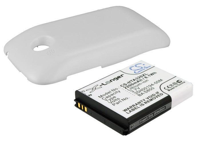 CS-HTA320XL : Battery for HTC Desire C, A320E - Replaces HTC BA S850, 35H00194-00M, 99H10905-00 and others