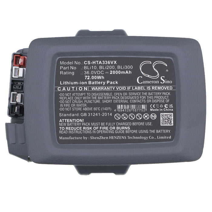 CS-HTA336VX : Battery for Husqvarna 436LiB, 320iB, 536LiHE3 and others - Replaces Husqvarna BLi10, B70, BLi200 and others