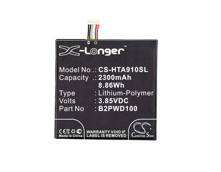 CS-HTA910SL : Battery for HTC One A9s, One A9s LTE, One A9s TD-LTE and others - Replaces HTC B2PWD100, 35H00259-00M