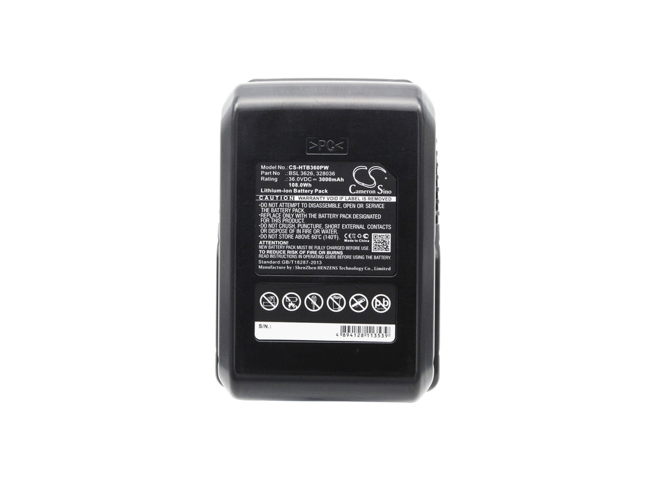 CS-HTB360PW : Battery for Hitachi DH 36DAL, DH36DL - Replaces Hitachi BSL 3626, 328036, BSL 3636