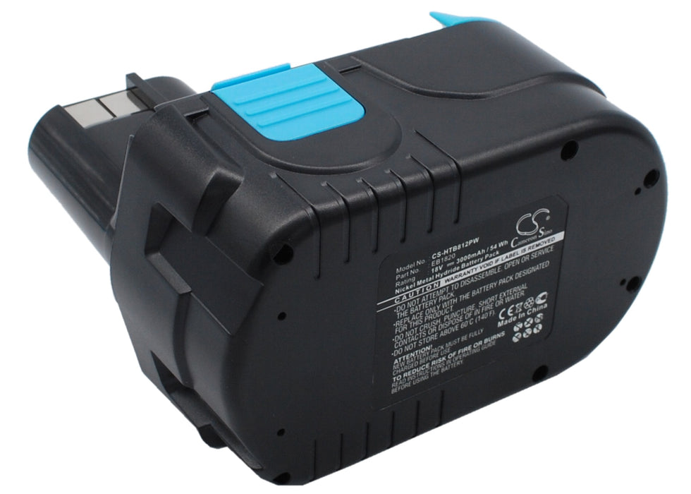 CS-HTB812PW : Battery for Hitachi C 18DL, C 18DLX, C 18DMR and others - Replaces Hitachi EB 1812S, EB 1814SL, EB 1820L and others