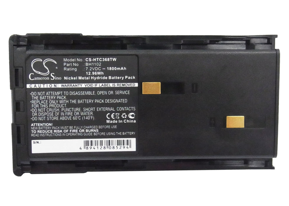 CS-HTC368TW : Battery for HYT TC-368, TC-368S, TC-268S - Replaces HYT BH1102, BH-4501, BH-4576 and others