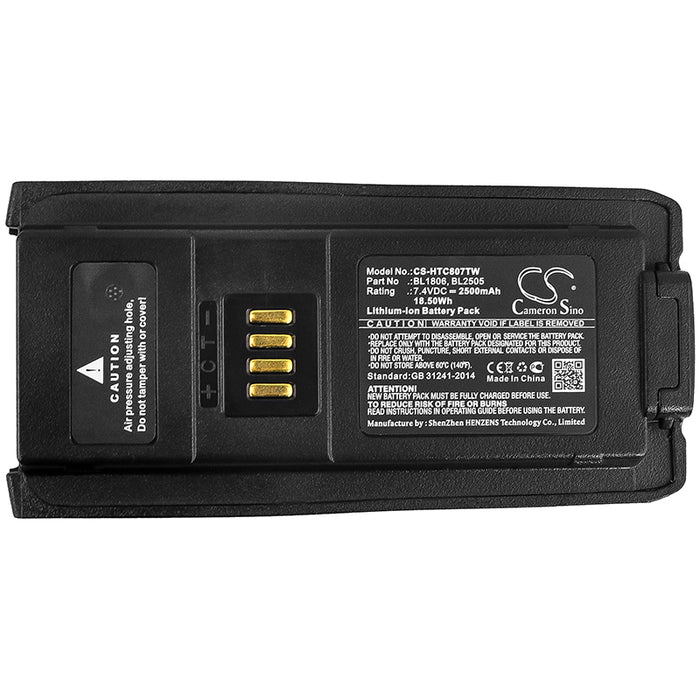 CS-HTC807TW : Battery for HYT PT580, PT580H - Replaces HYT BL1806