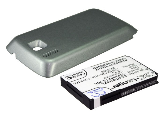 CS-HTM100XL : Battery for HTC Touch2, T3333, Mega 100 - Replaces HTC TOPA160, 35H00125-07M, BA S360