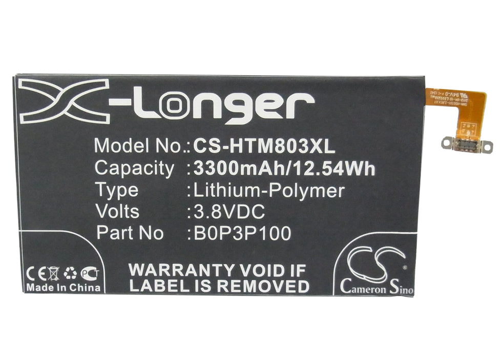 CS-HTM803XL : Battery for HTC One Max, One Max 8060, One Max LTE and others - Replaces HTC B0P3P100, 35H00211-00M, B0P3B100