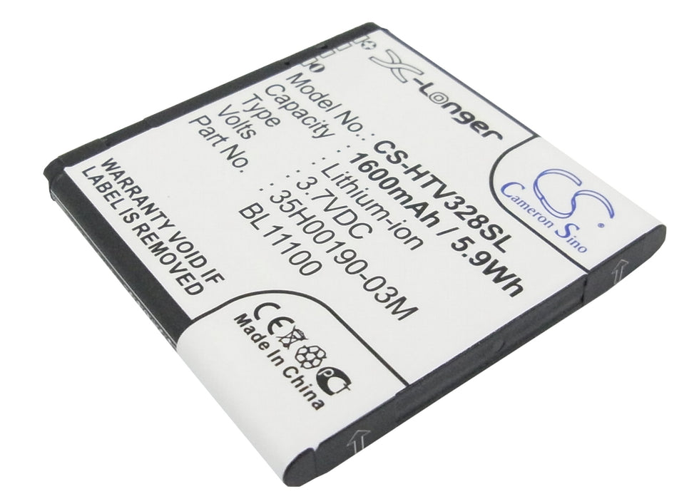 CS-HTV328SL : Battery for HTC Desire V, Desire VC, T328W and others - Replaces HTC 35H00190-00M, 35H00190-02M, 35H00190-03M and others