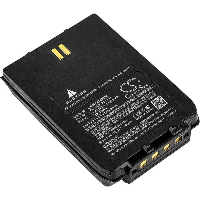 CS-HTX100TW : Battery for HYT X1e, X1p - Replaces HYT BL1809, BL1401