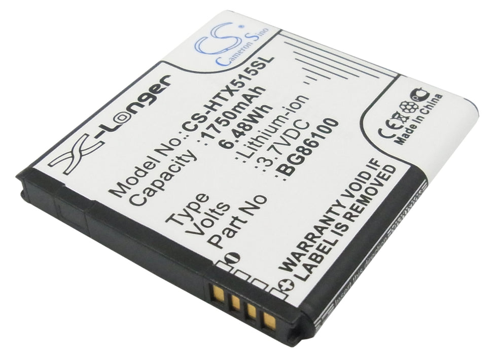 CS-HTX515SL : Battery for T-Mobile PG86100, Sensation 4G - Replaces T-Mobile BG86100, 35H00164-00M, 35H00166-00M and others