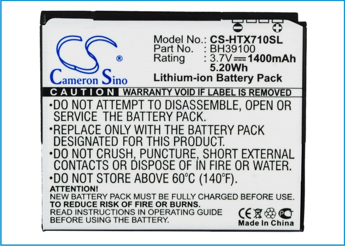 CS-HTX710SL : Battery for Google G20 - Replaces Google BH39100, 35H00167-00M, 35H00167-03M and others