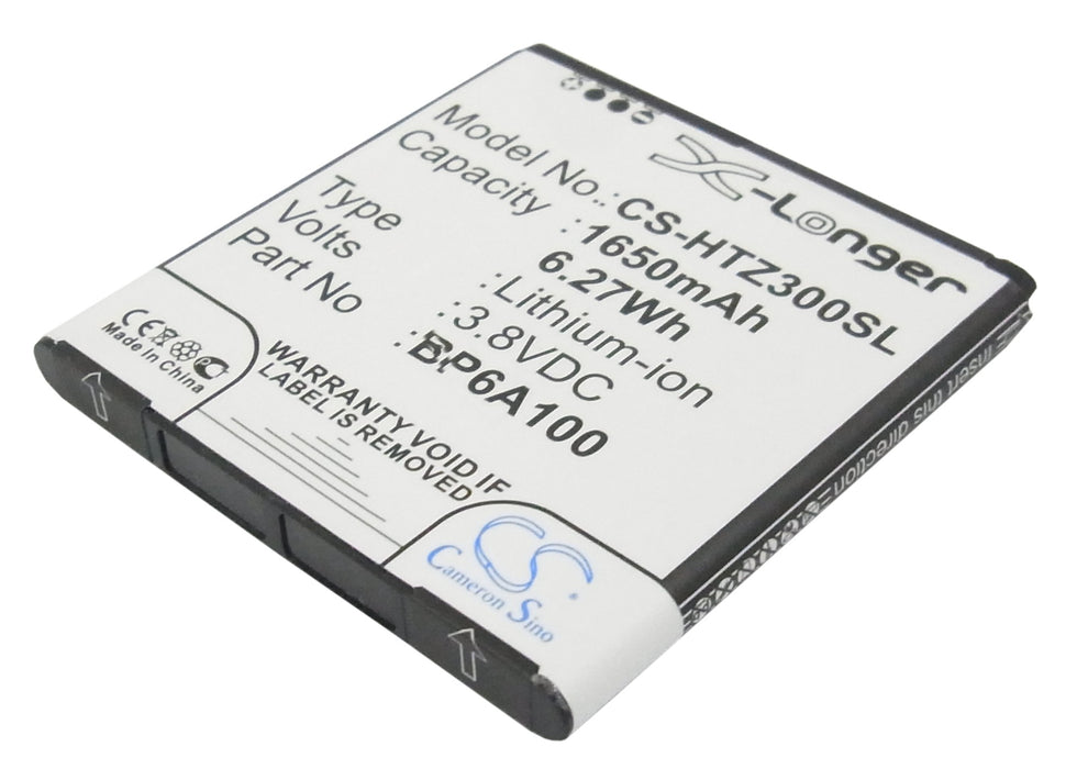 CS-HTZ300SL : Battery for HTC Desire 300, Desire 301, Desire 301e and others - Replaces HTC BP6A100, 35H00190-09M