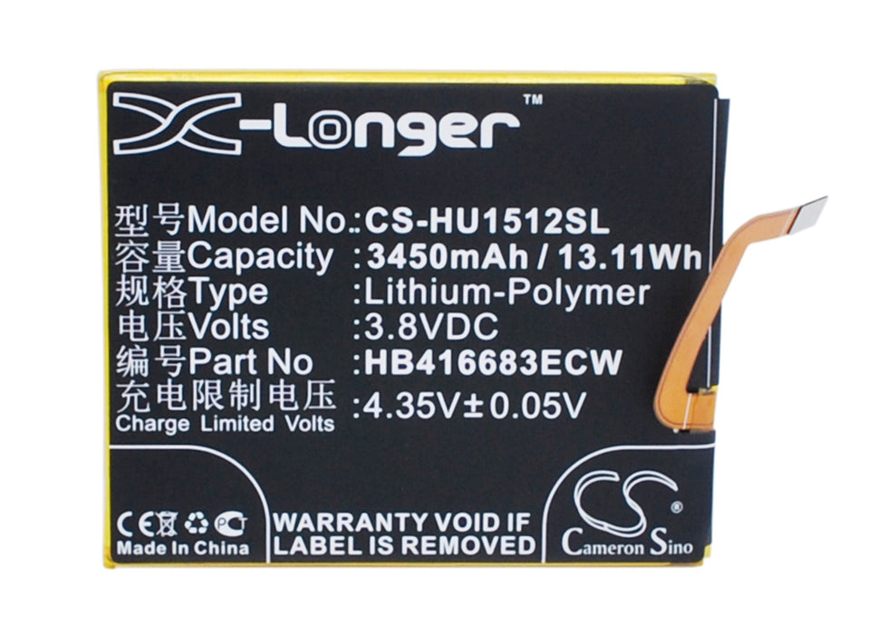 CS-HU1512SL : Battery for Google Nexus 6P, Nexus 6P A2, Nexus 6P A1 - Replaces Google HB416683ECW