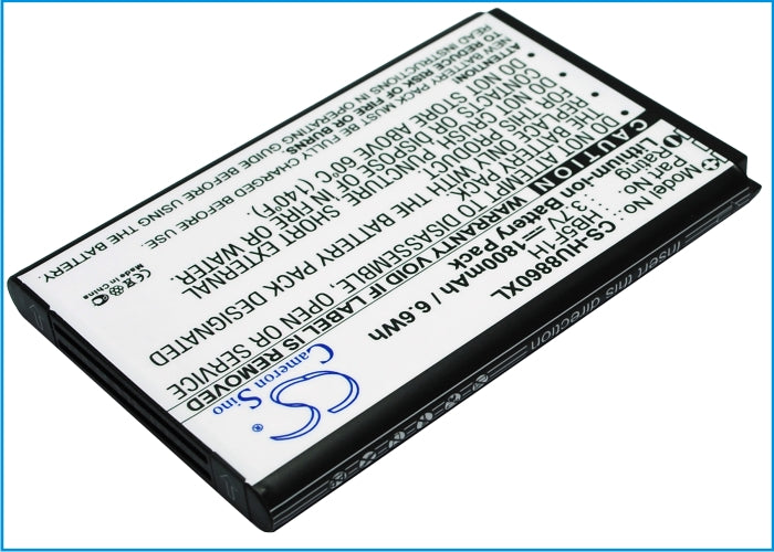 CS-HU8860XL : Battery for Huawei U8860, Honor, M886 and others - Replaces Huawei HB5F1H, HF5F1H