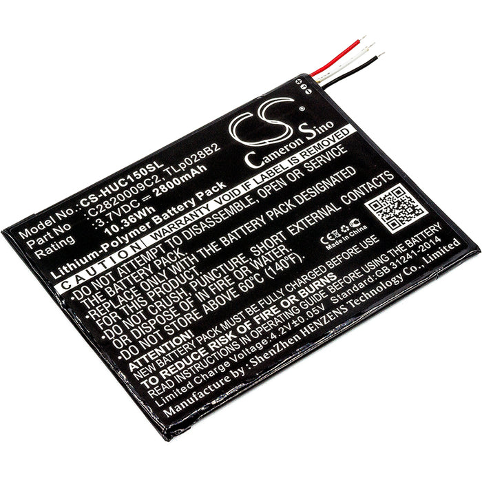 CS-HUC150SL : Battery for Alcatel OT-8055, One Touch Pixi 3 (7) WiFi, OT-8057 and others - Replaces Alcatel TLp028B2, C2820009C2, TLp028BD and others