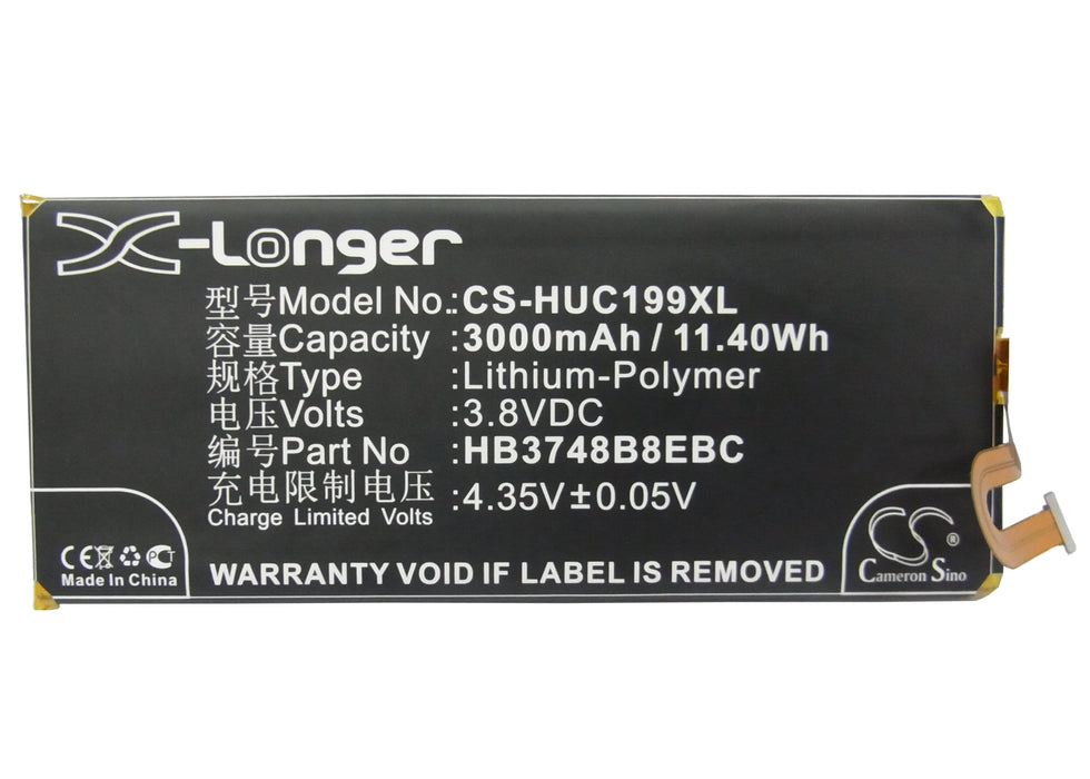 CS-HUC199XL : Battery for Huawei C199, C199-CL00, Maimang and others - Replaces Huawei HB3748B8EBC