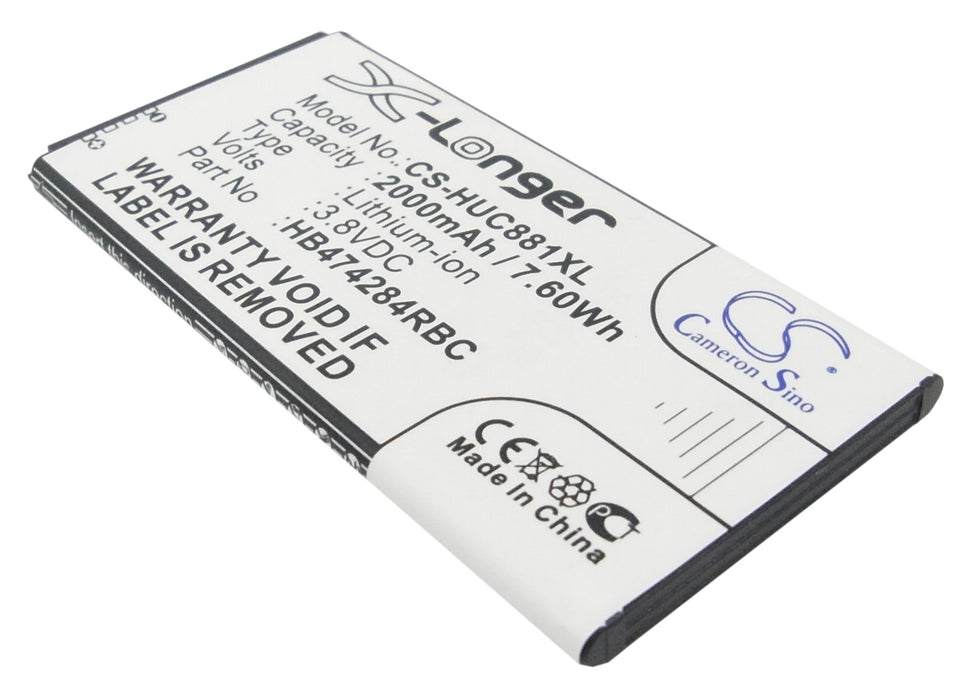 CS-HUC881XL : Battery for Huawei C8816, C8816D, Ascend Y550 and others - Replaces Huawei HB474284RBC