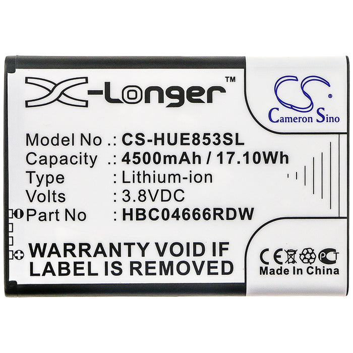 CS-HUE853SL : Battery for Huawei E5573S-852, E5573S-853, E5573S-856 - Replaces Huawei HBC04666RDW