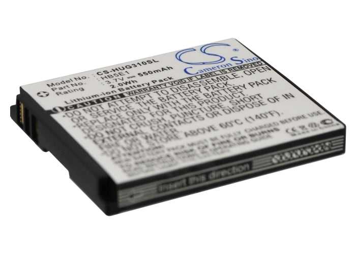 CS-HUG310SL : Battery for Huawei G2201, C3100 - Replaces Huawei HB5E1