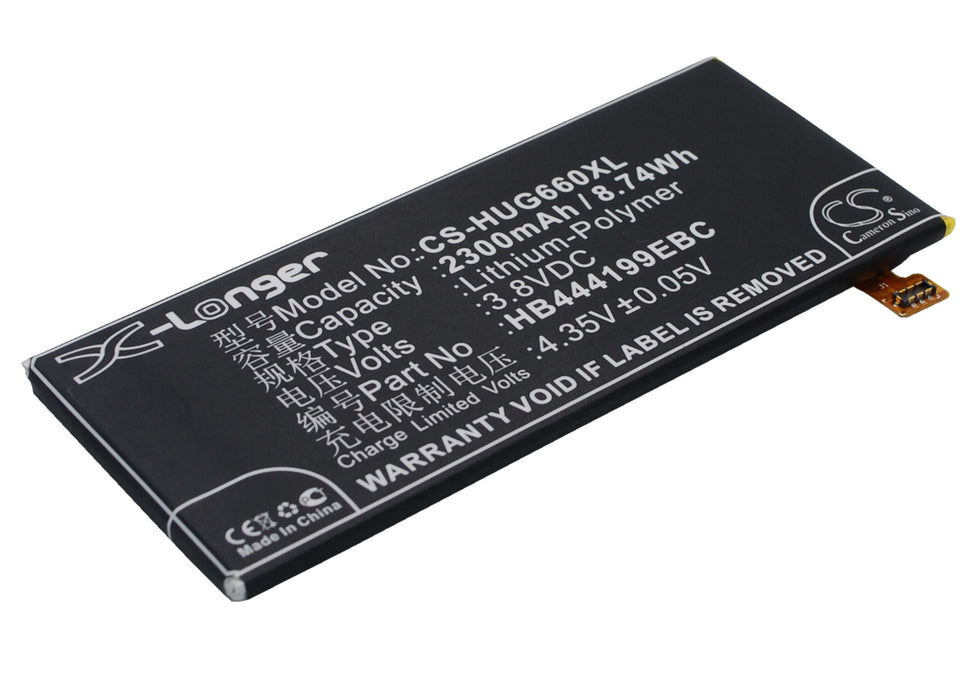 CS-HUG660XL : Battery for Huawei Ascend G660, Ascend G660-L75, Ascend G660-L075 - Replaces Huawei HB444199EBC