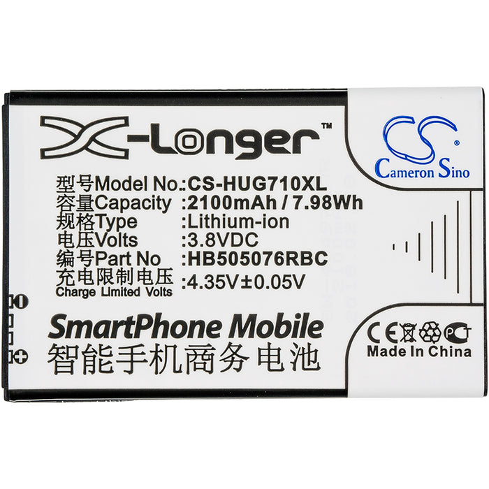 CS-HUG710XL : Battery for Huawei A199, Ascend G710, G606 and others - Replaces Huawei HB505076RBC