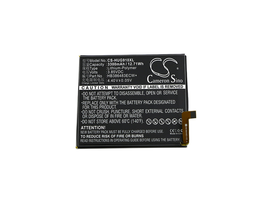 CS-HUG910XL : Battery for Huawei G9 Plus, Maimang 5, Maimang 5 Dual SIM TD-LTE and others - Replaces Huawei HB386483ECW+