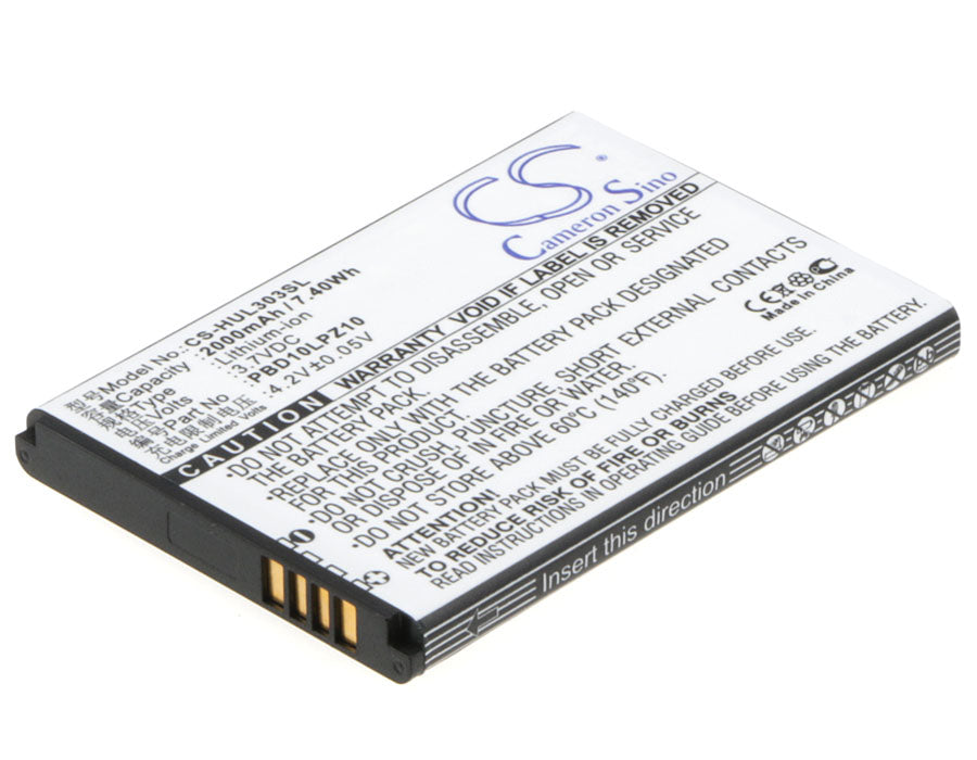 CS-HUL303SL : Battery for Huawei GL10P, 303HW - Replaces Huawei PBD10LPZ10