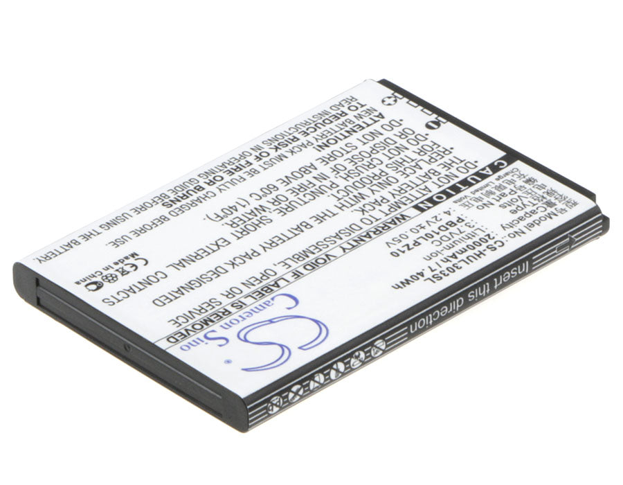 CS-HUL303SL : Battery for Huawei GL10P, 303HW - Replaces Huawei PBD10LPZ10