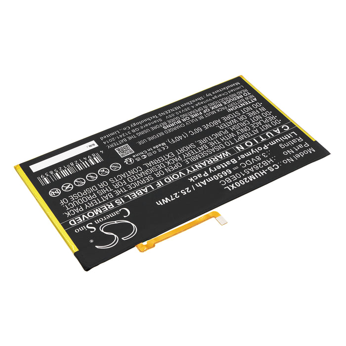 CS-HUM200XL : Battery for Huawei MediaPad M2 10.1, MediaPad M2 10.1 TD-LTE, MediaPad M2 10.1 Youth and others - Replaces Huawei HB26A510EBC