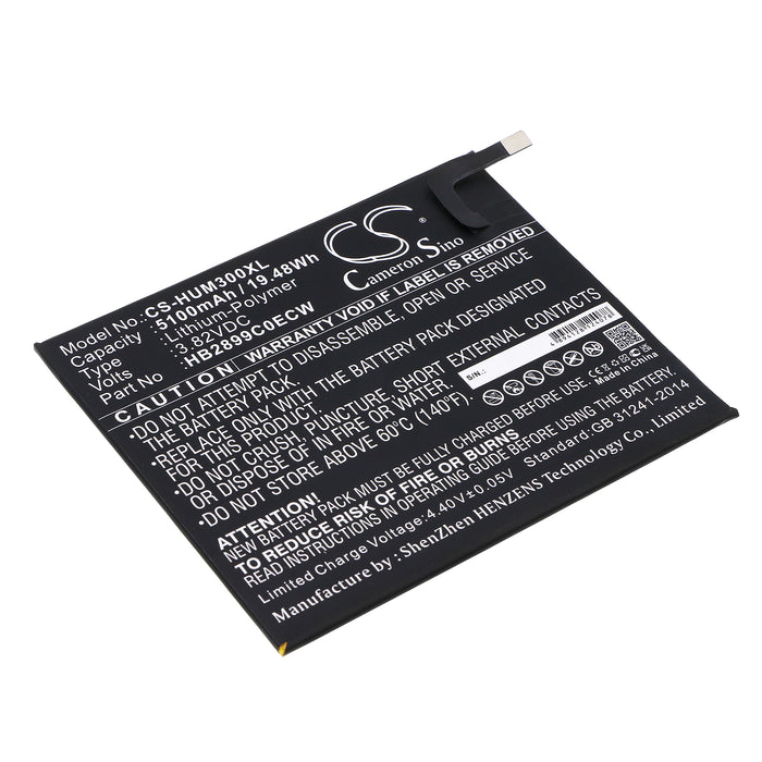 CS-HUM300XL : Battery for Huawei Mediapad M3 TD-LTE, BTV-DL09, BTV-W09 - Replaces Huawei HB2899C0ECW