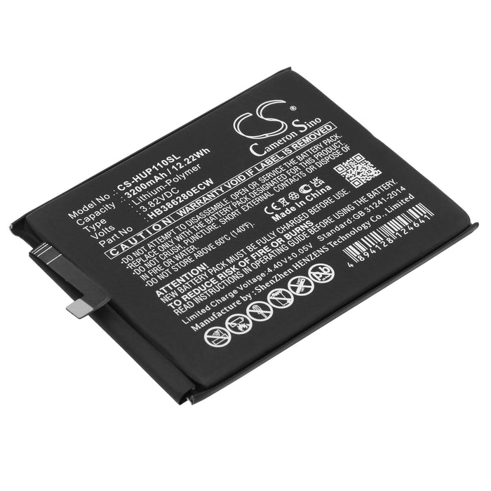 CS-HUP110SL : Battery for Huawei P10, P10 Standard Edition, VTR-L09 and others - Replaces Huawei HB386280ECW, HB386280EBC