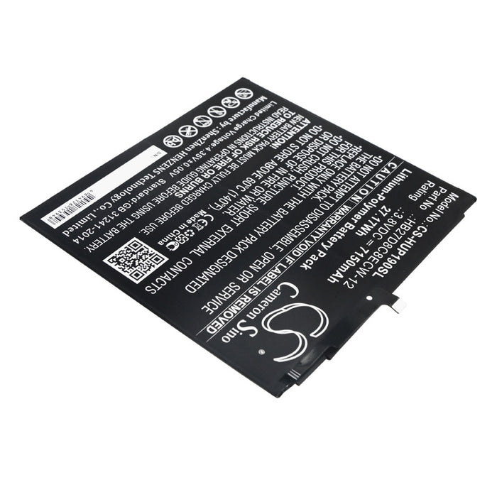 CS-HUP190SL : Battery for Huawei MatePad Pro, MRX-AL09, MRX-AL19 and others - Replaces Huawei HB27D8C8ECW-12